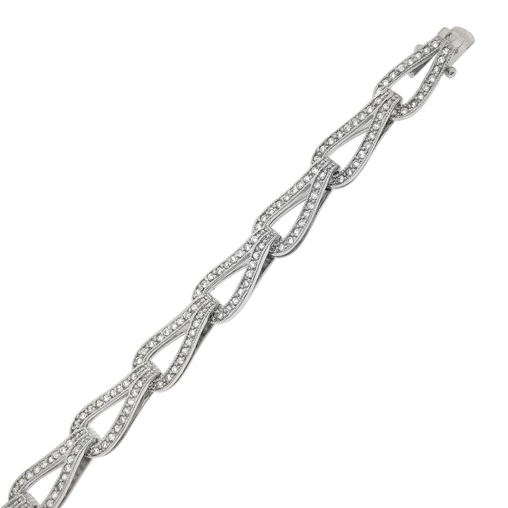 Sterling Silver Cubic Zirconia Tennis Bracelet