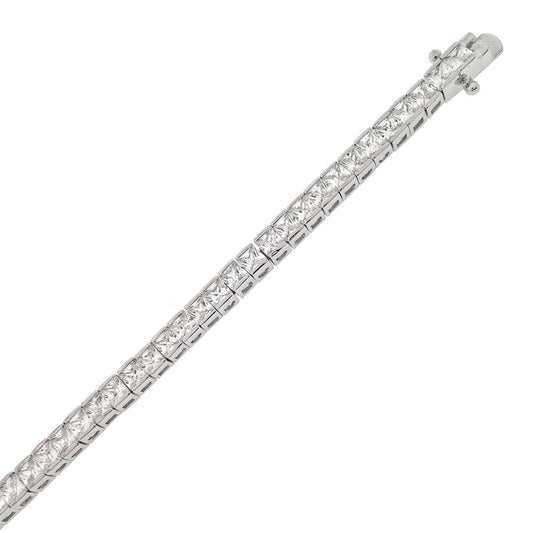 Princess Cut Cubic Zirconia Tennis Bracelet