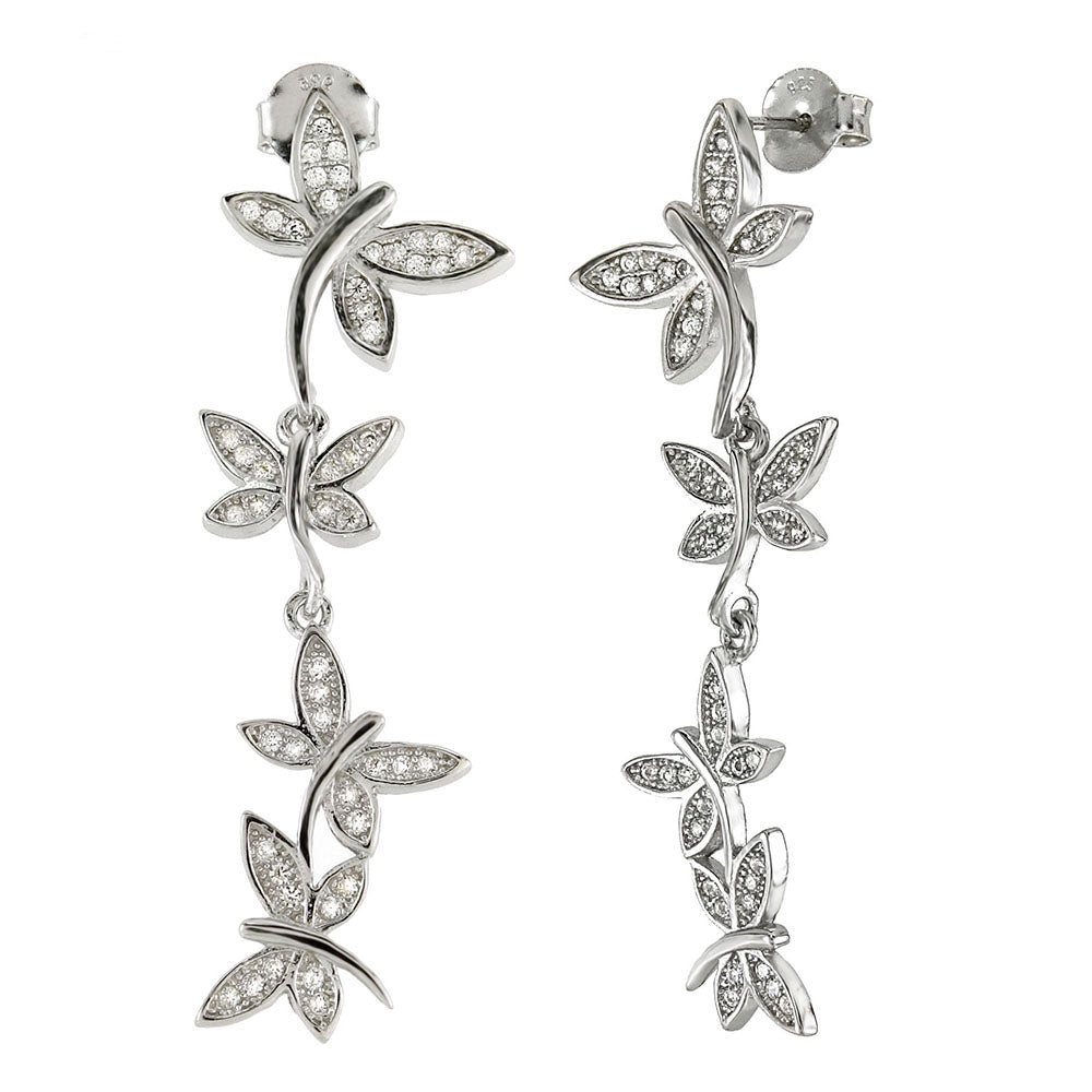 Dragonfly CZ Earrings