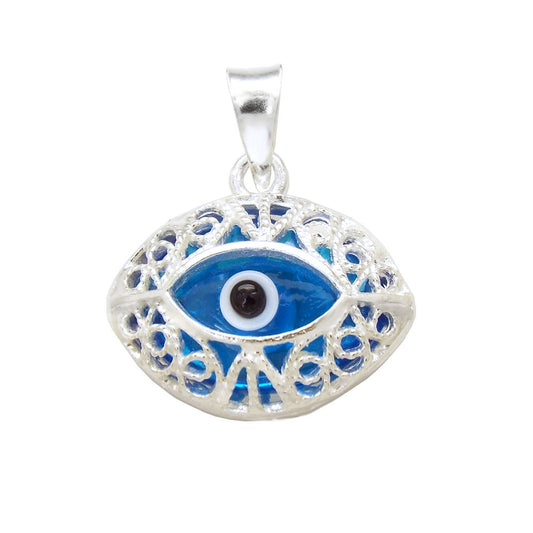 Filigree Evil Eye Pendant