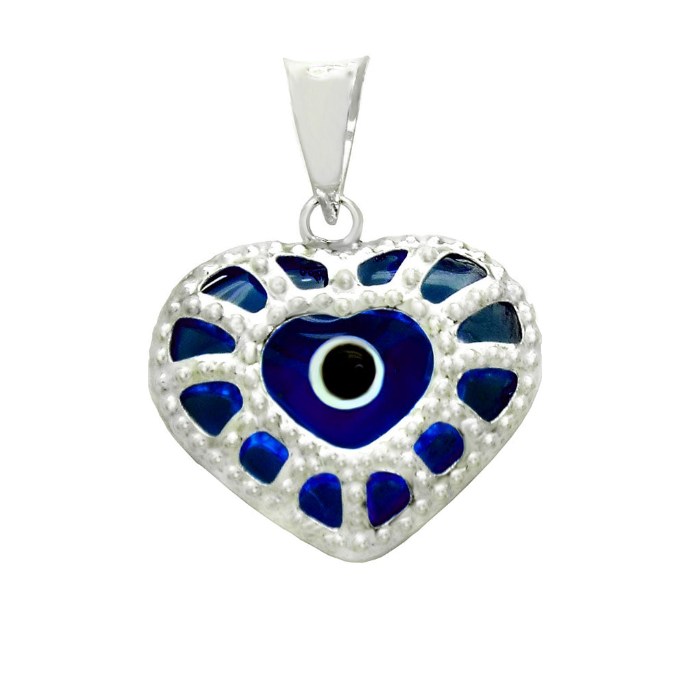 Heart Evil Eye Pendant