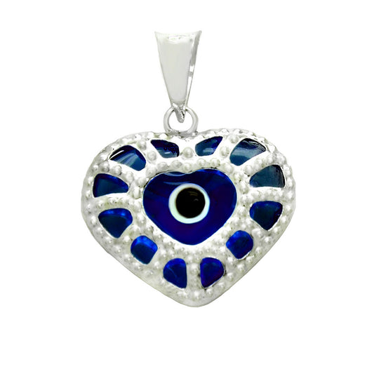 Heart Evil Eye Pendant