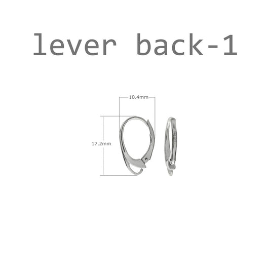 Sterling Silver Lever Back Ear Wire