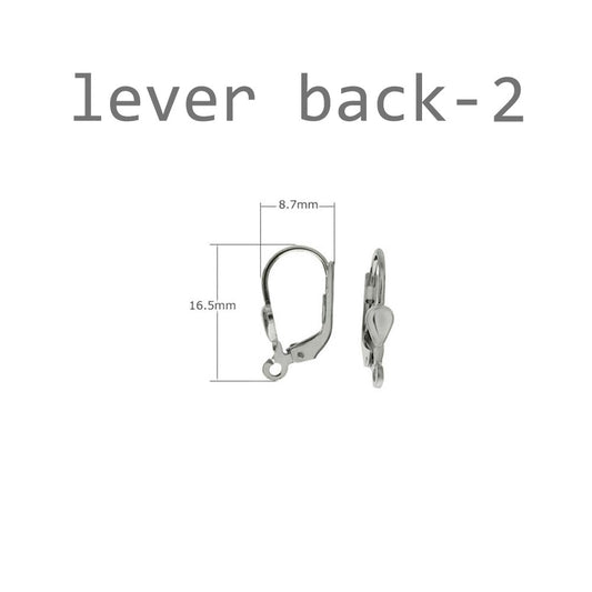 Sterling Silver Lever Back Earrings