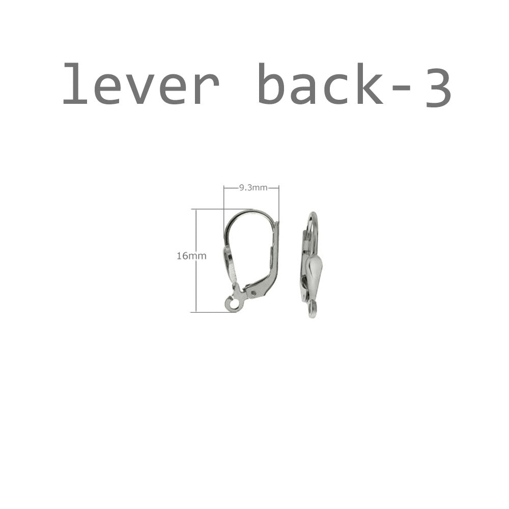 Sterling Silver Lever Back