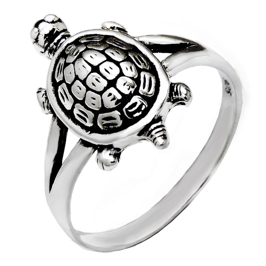 Turtle Oxidized Ring