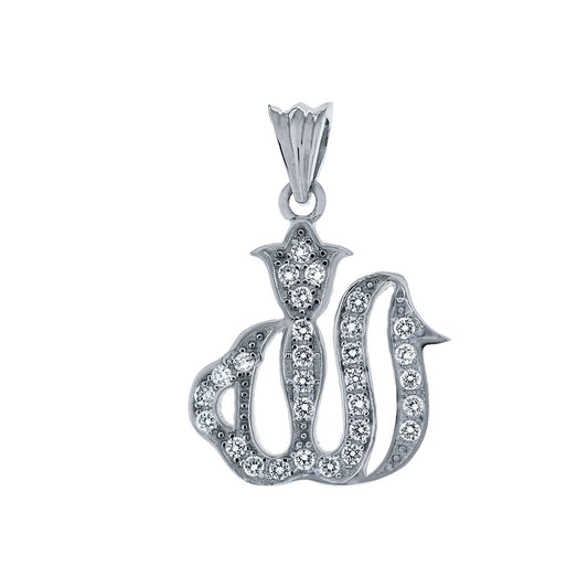 Cubic Zirconia Allah Pendant