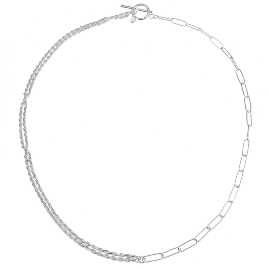 Double Paperclip And Rope Chain Paperclip Chains – Sam's Silver
