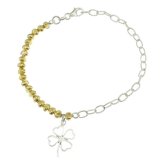 Four Leaf Clover Charm Bracelet