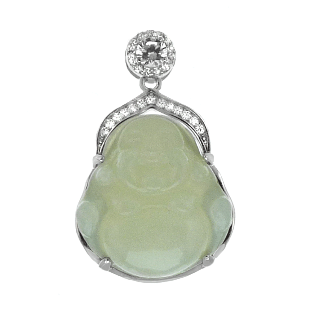 Hetian Jade Happy Buddha Pendant