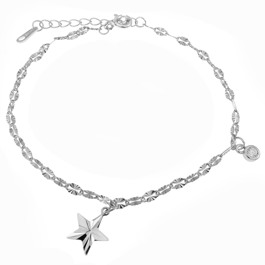 Adjustable D/C Charm Bracelet - Star & Stone