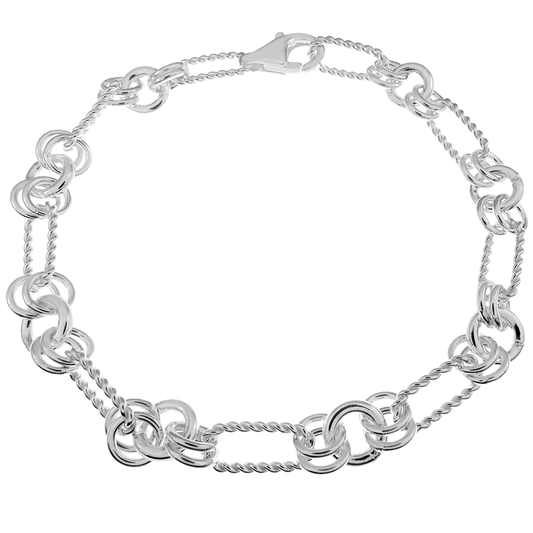 Italian Sterling Silver Fancy Bracelet