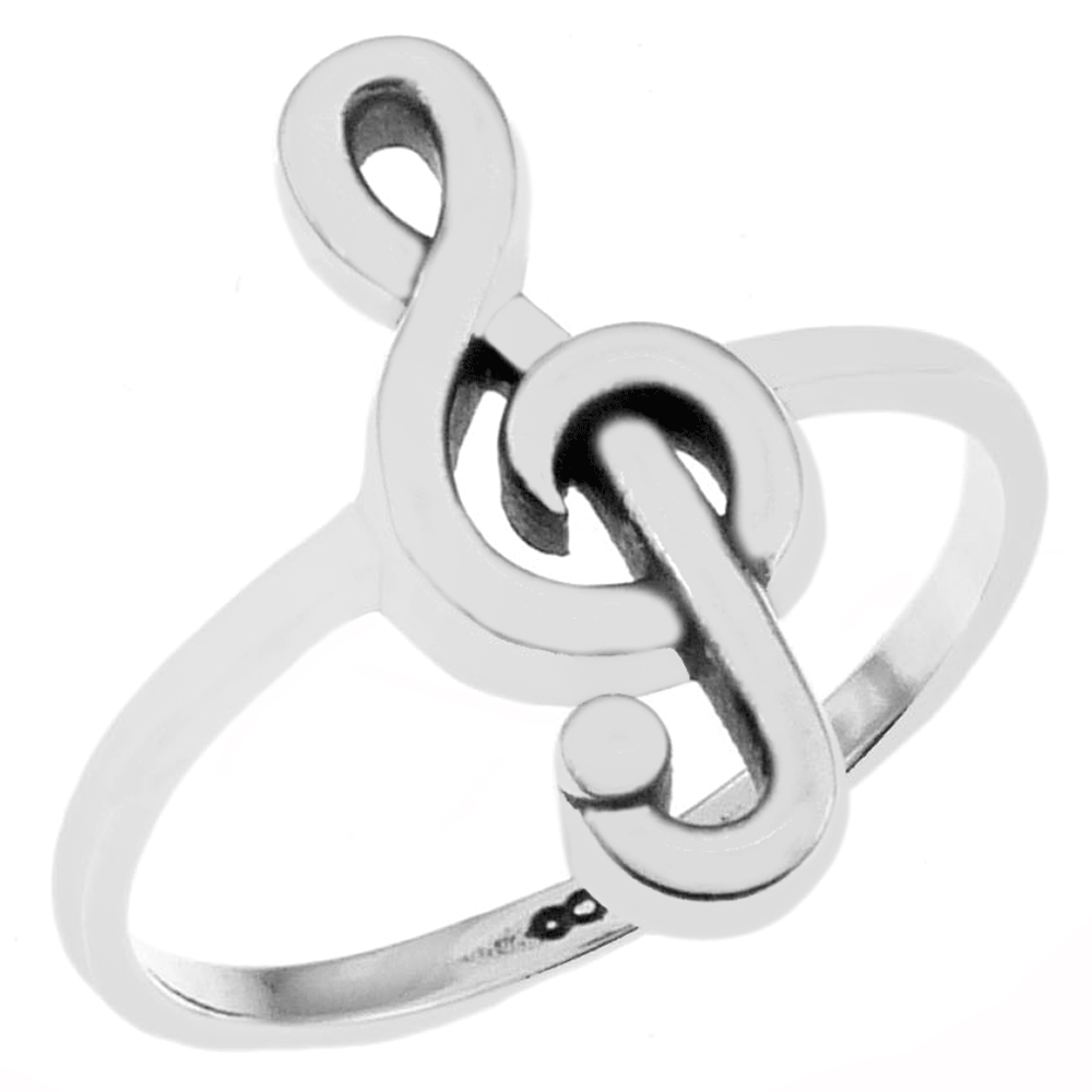 Treble Clef Music Note Ring