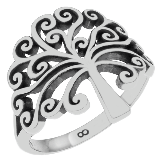 Polished Tree of Life Ring