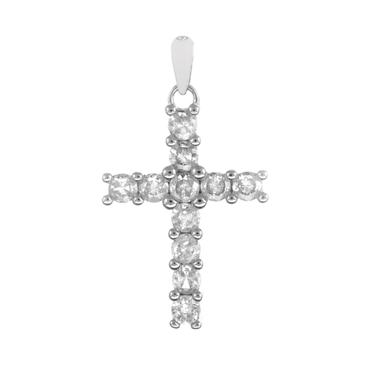 CZ Cross Pendant