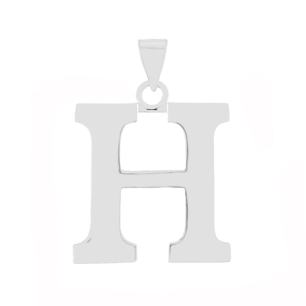 Sterling Silver Polish Initial H Pendant