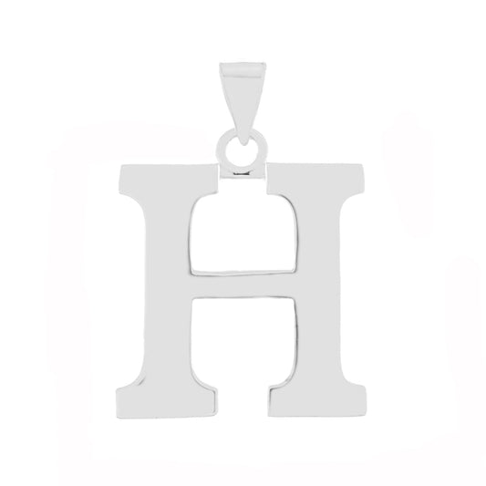 Sterling Silver Polish Initial H Pendant