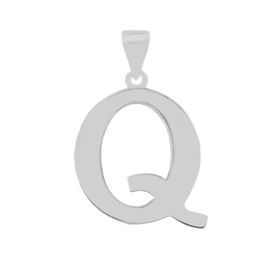 Sterling Silver Polish Initial B Pendant