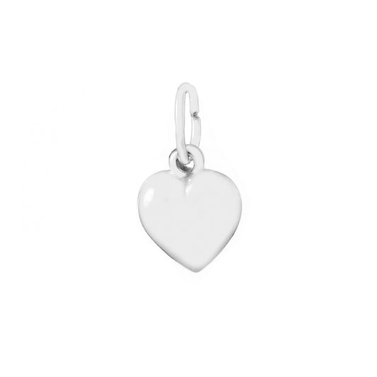 Sterling Silver Small Heart Charm Pendant