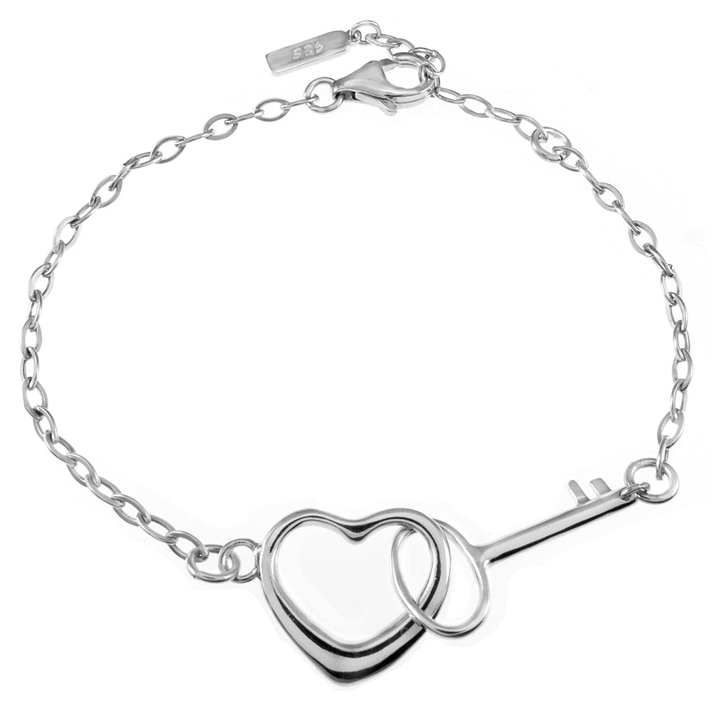 Key & Heart Bracelet