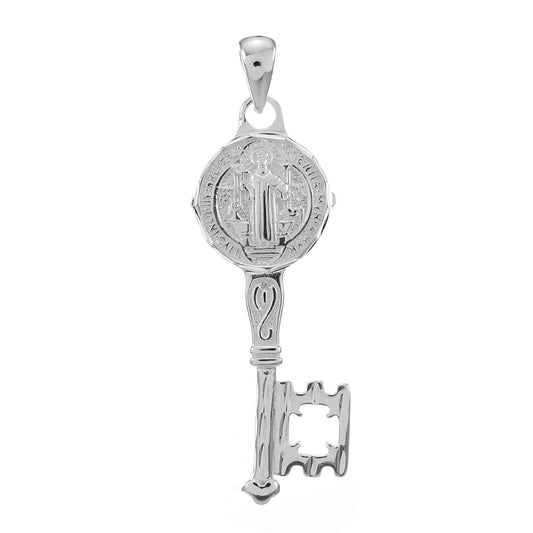 Sterling Silver Double Side San Benito Key D C Pendant