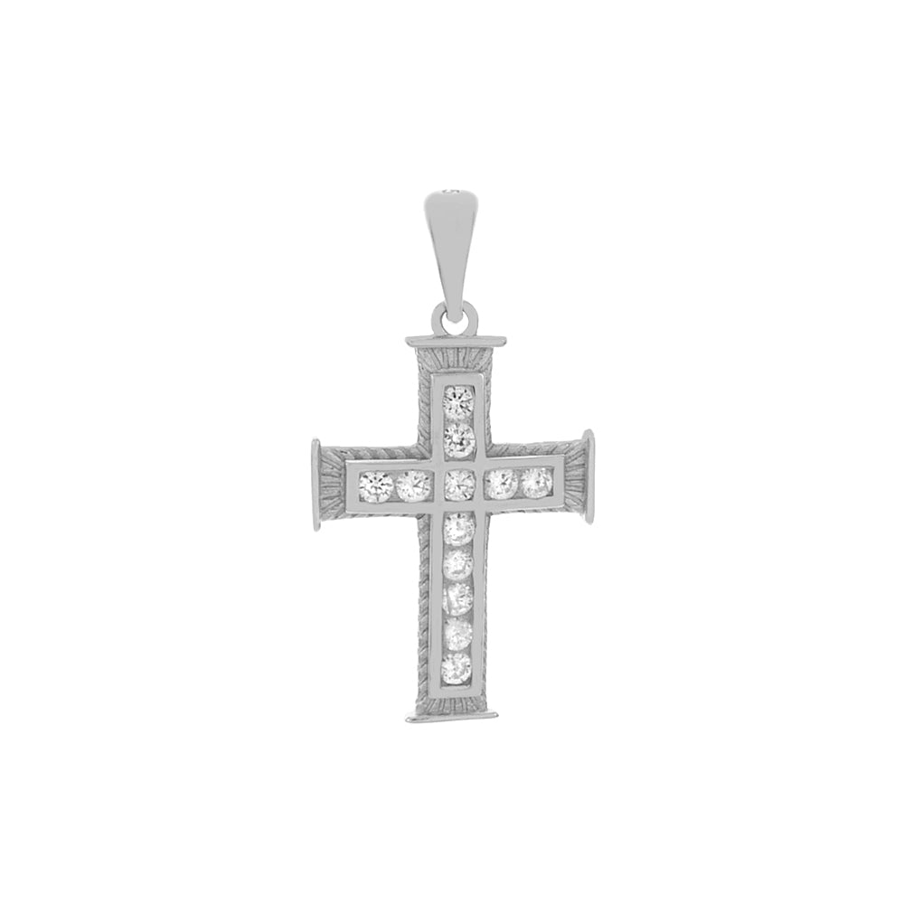 CZ Cross Pendant