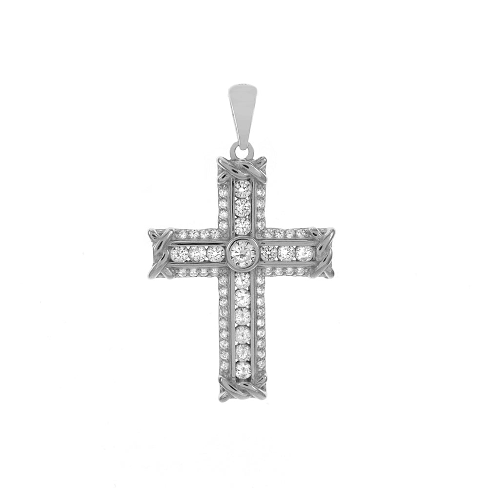 CZ Cross Pendant