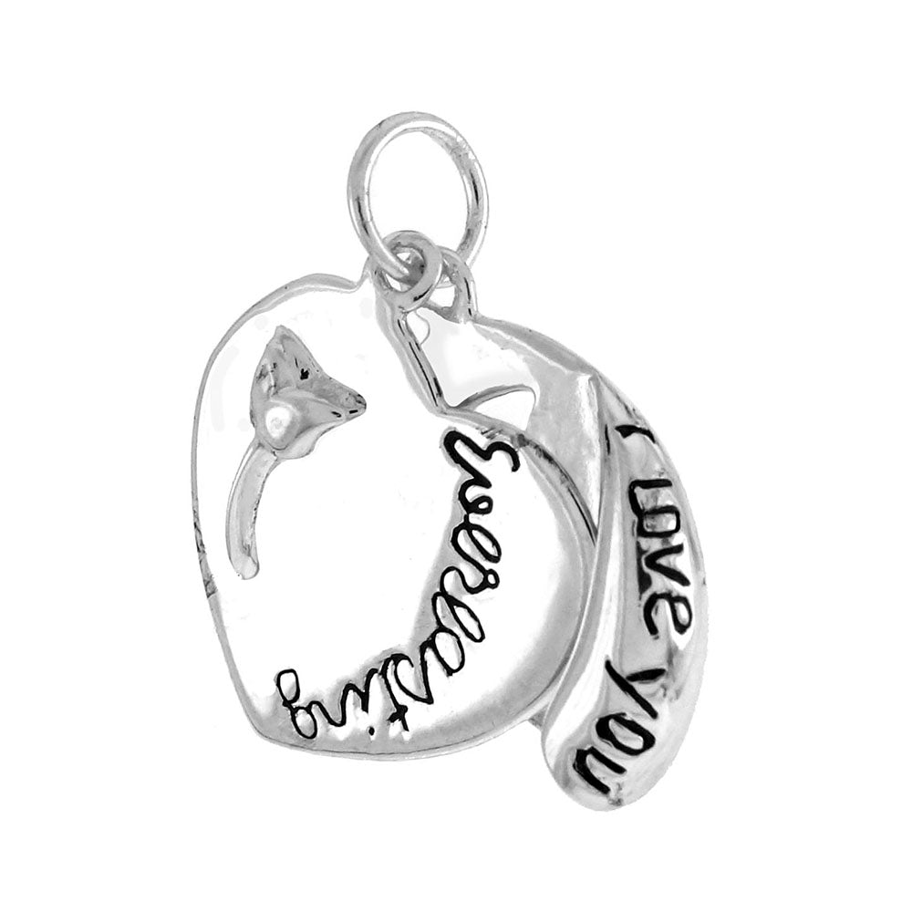 I LOVE YOU EVERLASTING Heart 2 Pieces Pendant
