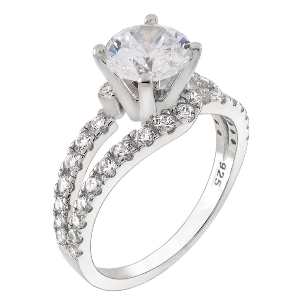 6mm Round Solitaire CZ Engagement Ring