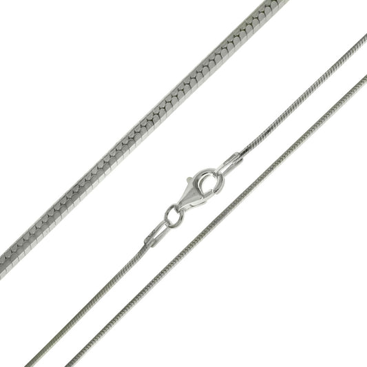 8-Side Italian D/C Snake Chain (1mm)