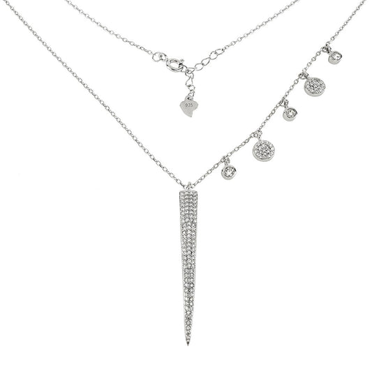 Sterling Silver Cubic Zirconia Necklace