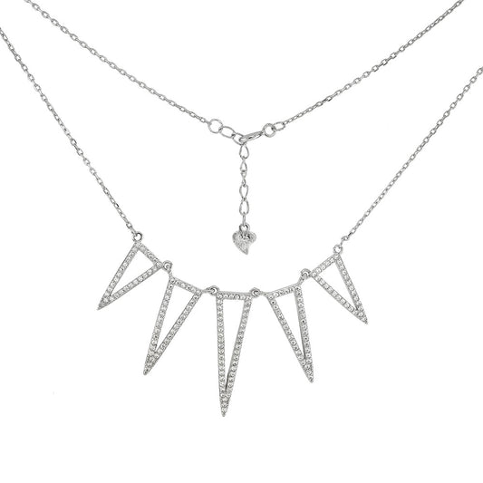 Sterling Silver Cubic Zirconia Necklace