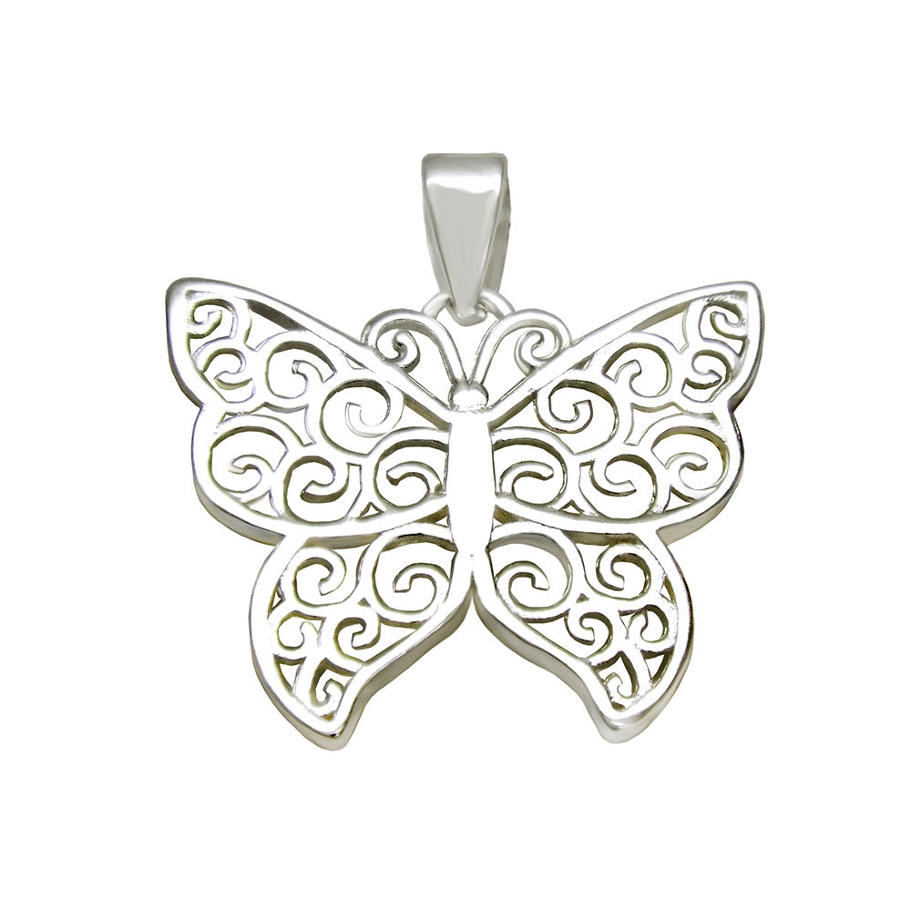 Filigree Butterfly Pendant