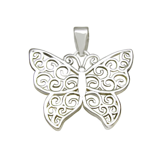 Filigree Butterfly Pendant