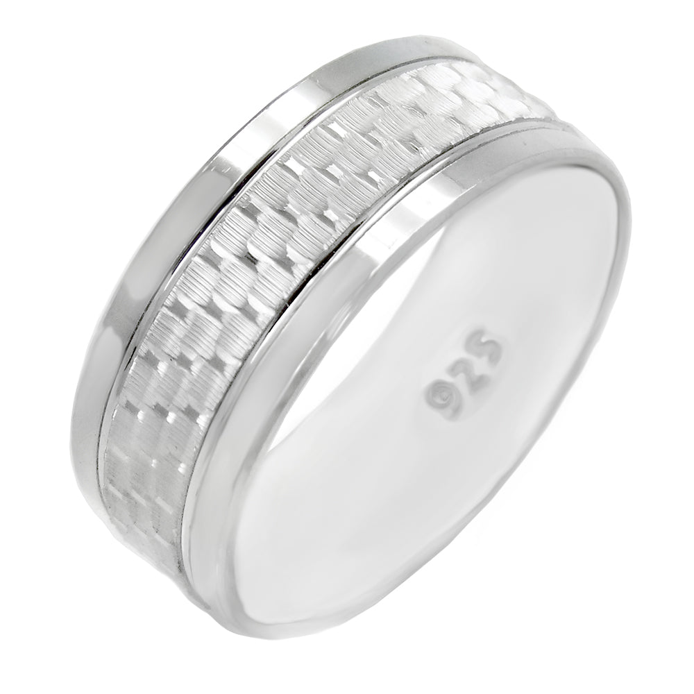 Comfort Fit Diamond Cut Band Ring