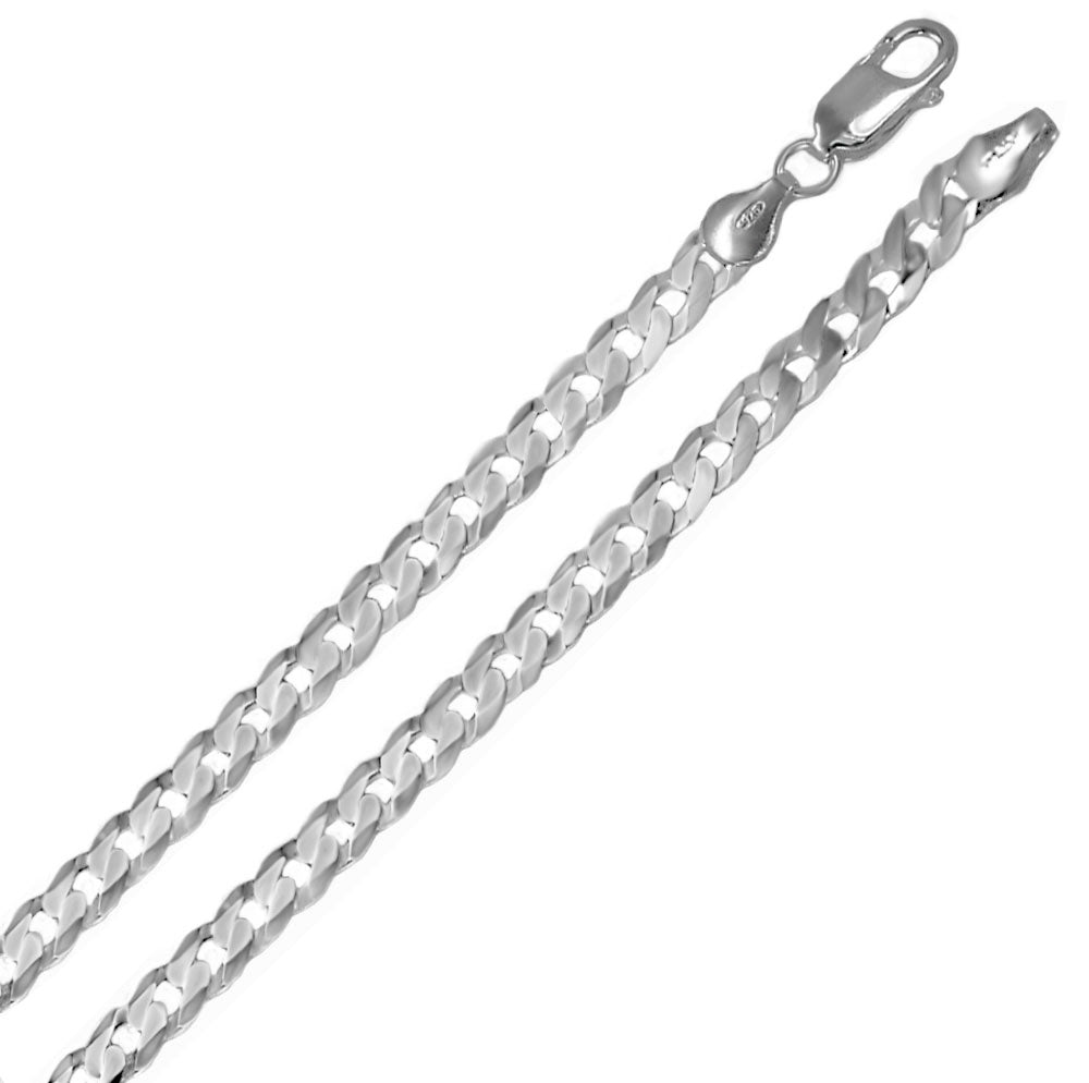 Italian Flat Curb Chain Bracelet (5mm)