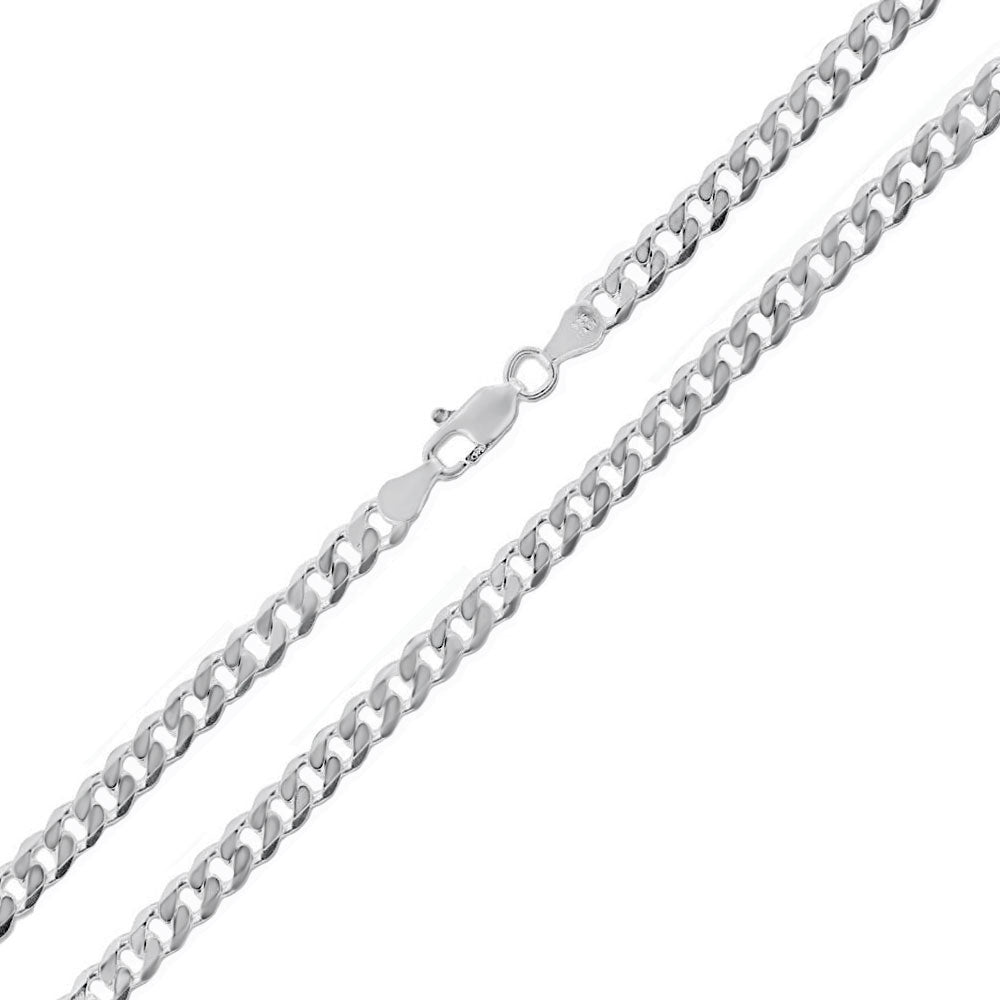 Italian Flat Curb Bracelet Anklet Chain (3mm)