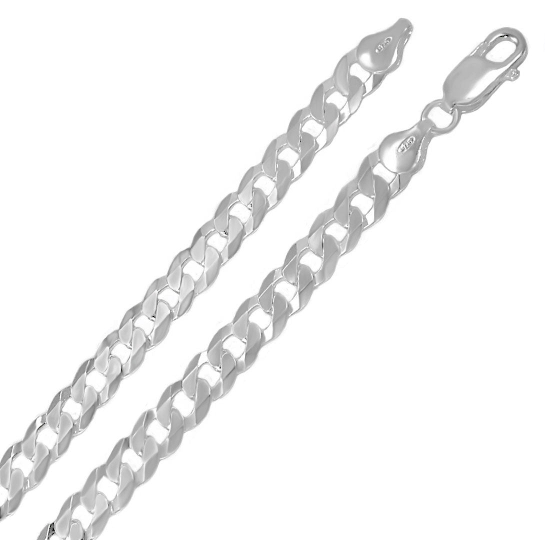 Italian Flat Curb Chain Bracelet (6mm)