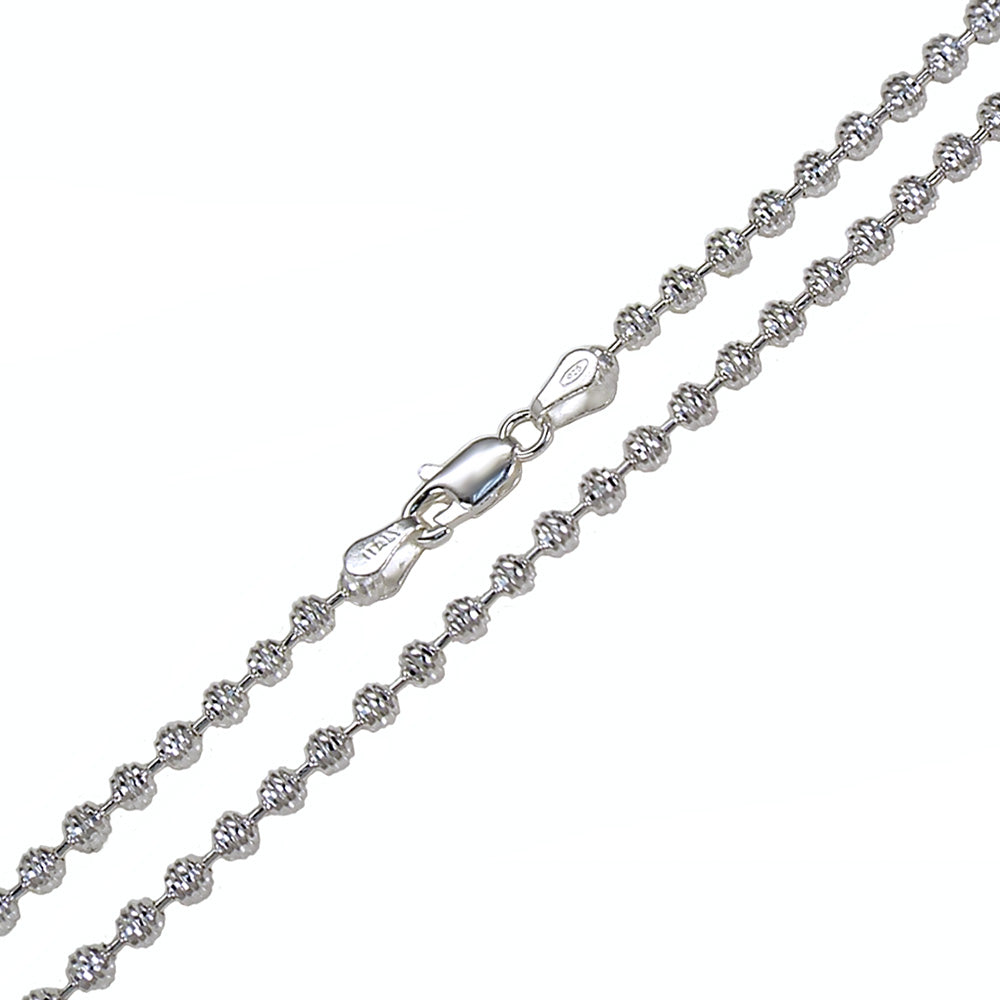 Italian Moon D/C Bead Chain (3mm)