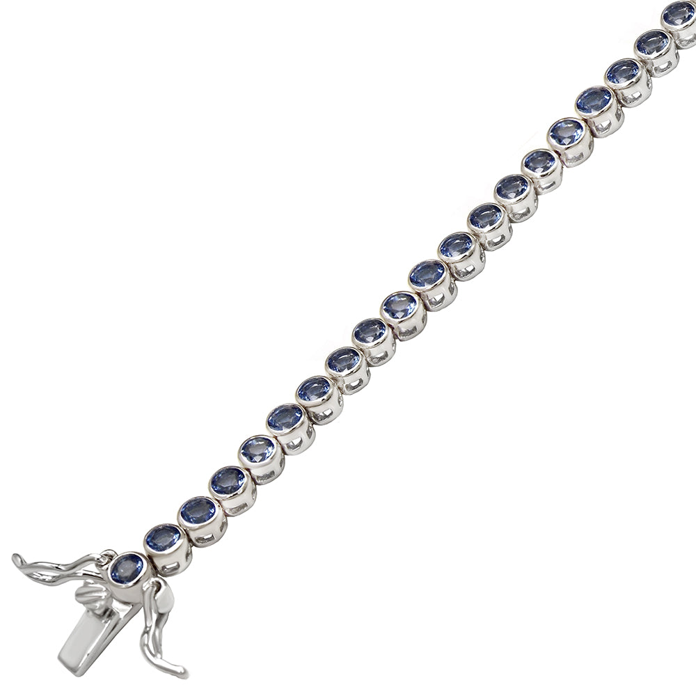 Round Tanzanite Tennis Bracelet