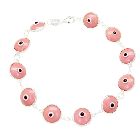 Pink Evil Eye Bracelet