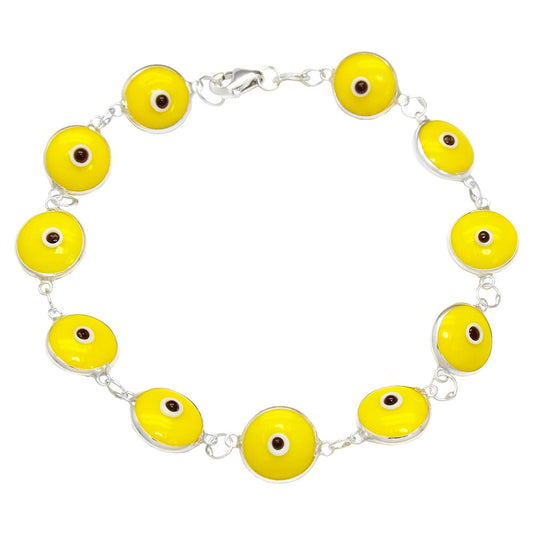 Yellow Evil Eye Bracelet