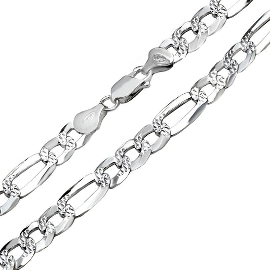 Italian Figaro D/C Chain Bracelet (7.5mm)