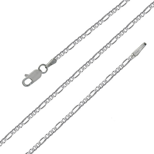 Italian Figaro Chain Anklet (2mm)