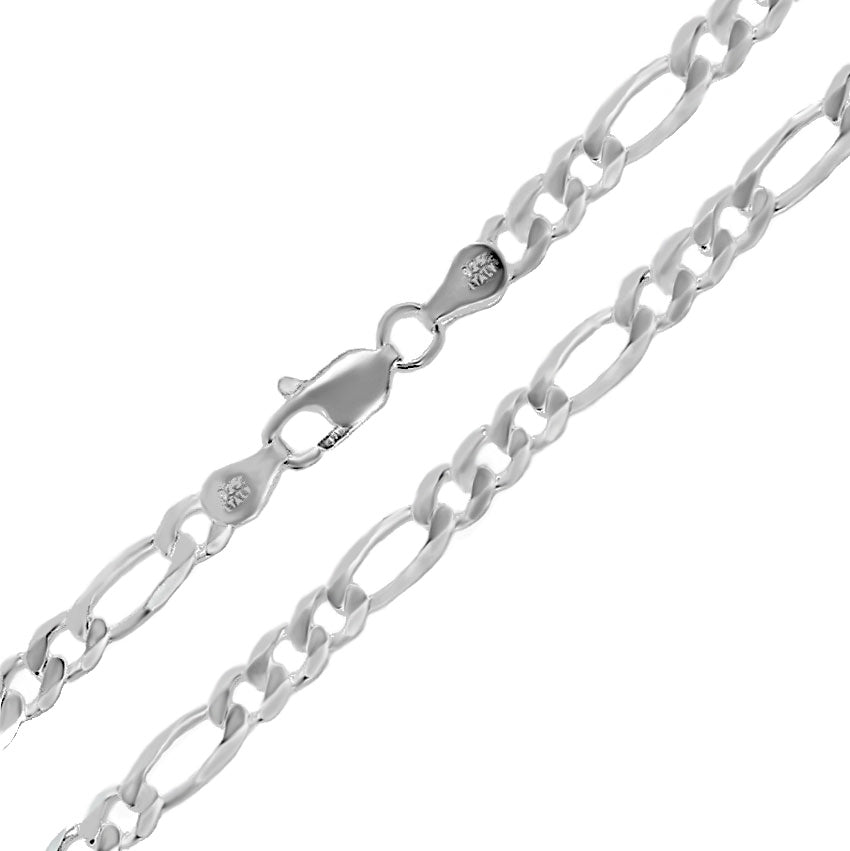 Italian Figaro Bracelet Chain (7mm)