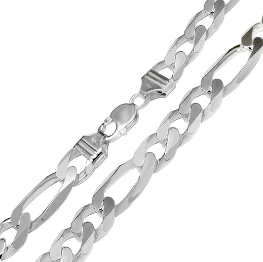 figaro chain sterling silver bracelet