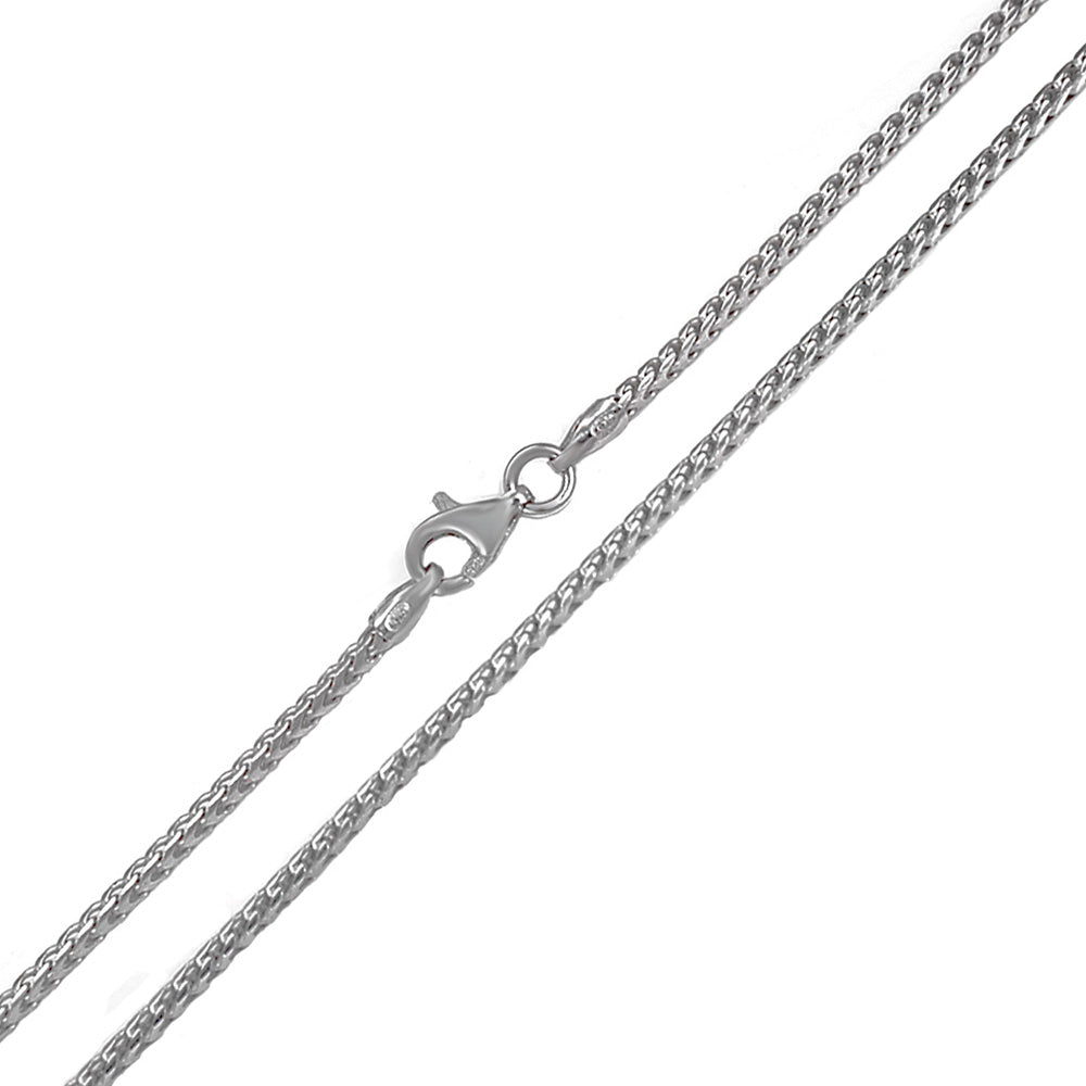 Italian Franco Rhodium Chain (1.5mm)