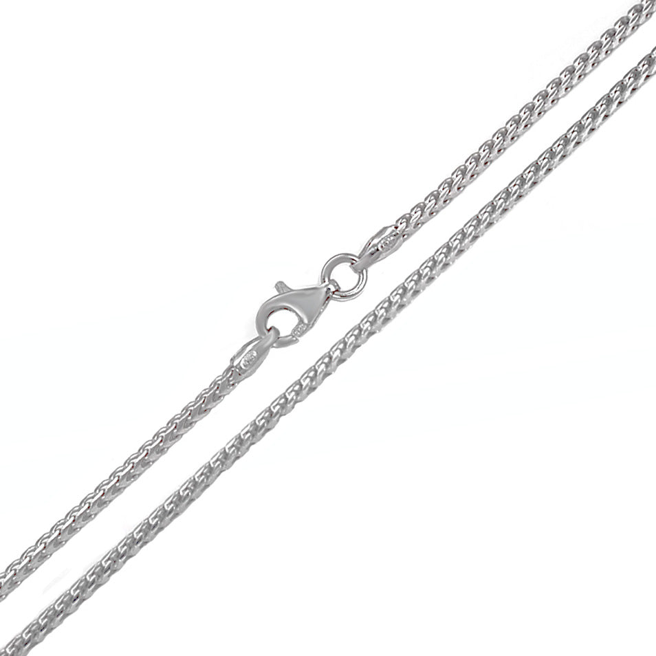 Italian Franco Rhodium Chain (1.8mm)