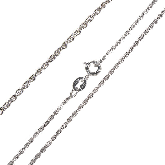 1.2mm loose silver rope chain