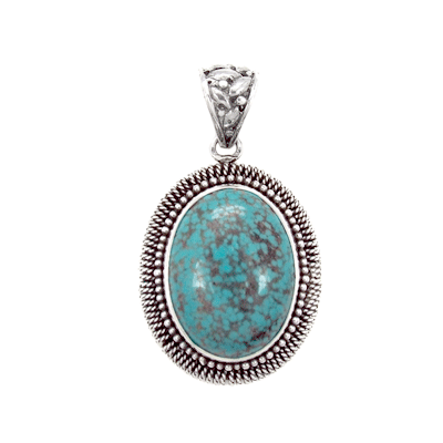 Sterling Silver Genuine Turquoise Pendant